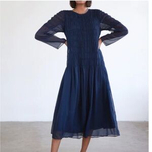 AYR, BLUE dress, L, never worn!